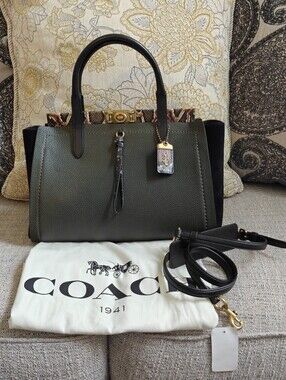 Coach 1941 Troupe Carryall 35 with Snakeskin Accents